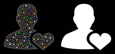 Parlak Ağ Kullanıcısı Flash Benekli Simgeyi Destekliyor