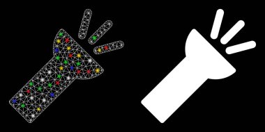 Fişek Kablosu Çerçevesi Alevli Meşale Işığı Simgesi