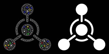 Flaş Noktalı Fişek Kablosu Kimyasal Silah Simgesi Simgesi