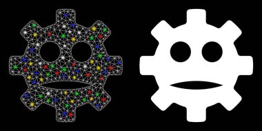 Fişek 2d Dişli Üzgün Gülen Simge Fişek Benekli