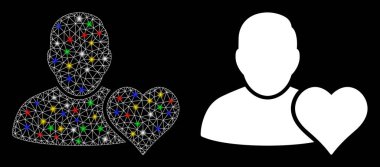 Flare Ağı Kullanıcı Favorileri Alevli Kalp Simgesi