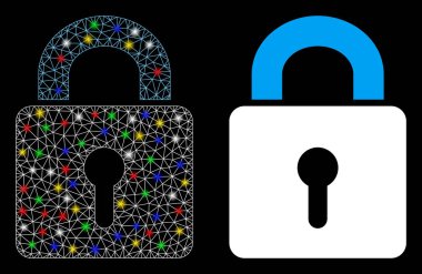 Fişek Kablosu Çerçeve Kilitleme Simgesi Benekli