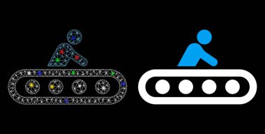 Fişek Kablosu Çerçevesi Yolcu Taşıyıcı Simgesi Fişek Benekli Simgesi