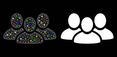 Fişek Benekli Ağ 2d Kullanıcı Grubu Simgesini Patlat