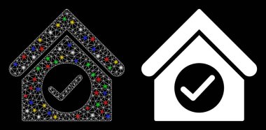 Fişek Ağı 2d Benekli Bina Simgesini Denetle