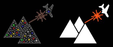 Fişek Karkas Piramitler Fişek Benekli Uçak Simgesi