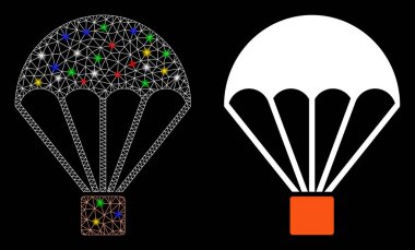 Fişek Kablosu Çerçeve Paraşüt Simgesi Fişek Benekli