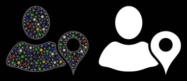 Fişek Ağı 2d Coğrafi Hedefleme Simgesi