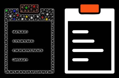 Flare Benekli Izgara Ağı Metin Simgesi Simgesi