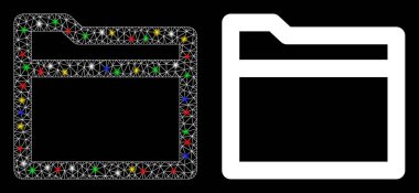 Işık Lekeli Parlak Ağlı Kabartma Dizini Simgesi