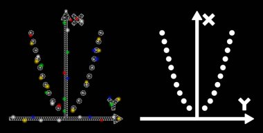 Fişek Kablosu Çerçeve Parabol Resim Simgesi Fişek Benekli