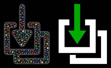 Parlak Ağ 2d Benekli Simge İndirComment