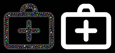 Fişek Kablo Çerçevesi Fişek Benekli İlk Yardım Simgesi