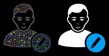 Fişek Kabartma Kullanıcısı İşaret Lekeleri ile Kalem Simgesini Değiştir