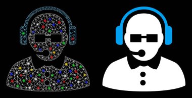 Fişek Ağı 2d Fişek Benekli Kadın İşlemci Simgesi