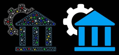 Parlayan Ağ Bankası Ayarları Flare Benekli Simge