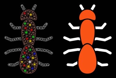Fişek Kablosu Çerçeve Karınca Simgesi Fişek Benekli