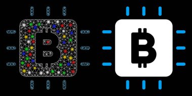 Fişek Kabuğu Bitcoin Cipsi Simgesi Fişek Benekli