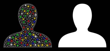 Flaş Noktalı Parlak Ağ İstemcisi Simgesi