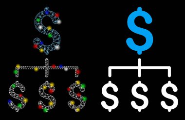 Fişek Kablosu Çerçevesi Finansal Hiyerarşi Simgesi Fişek Benekli