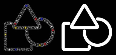 Fişek Kablosu Çerçevesi Geometrik Nesneler Fişek Benekli Simge