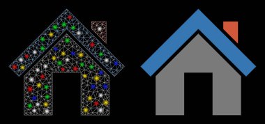 Fişek Lekeli Ağ Kabuğu Ev Simgesi