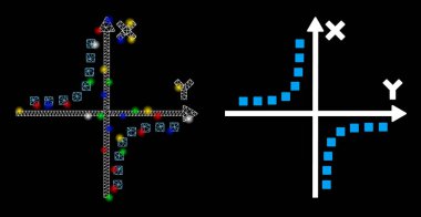 Işık Lekeli Parlak Ağlı 2d Hiperbol Çizim Simgesi