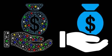 Fişek Kablosu Çerçevesi Fişek Benekli El Simgesini Yatır