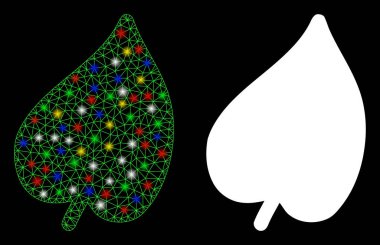 Fişek Ağı Yaprak Simgesini Benekli Fişekle