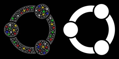 Fişek Benekli Ağ İlişkileri Simgesini Alevlendir