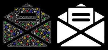 Parlak Ağlı Kabuk Açık Posta Simgesi Benekli