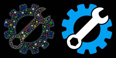 Fişek Kablosu Çerçeve Servisi Benekli Simge Simgesi