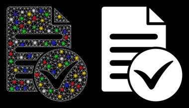 Parlak Izgara 2d Işık Noktalı Sayfa Simgesi Testi