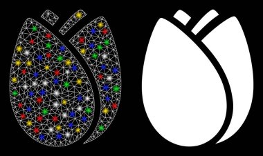 Alevli Lale Lale Bud Simgesi Fişek Benekli