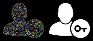 Fişek Benekli Ağ 2d Kullanıcı Giriş Simgesi