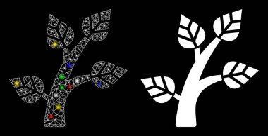 Fişek Kablosu Çerçevesi İşaret Lekeli Ağaç Simgesi