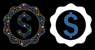 Fişek Kablosu Çerçeve Bankacılık Mühür Mühürleme Simgesi Benekli Simge