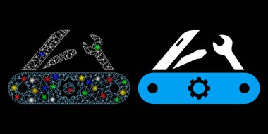 Fişek Ağı İsviçre Bıçak Simgesi Fişek Benekli