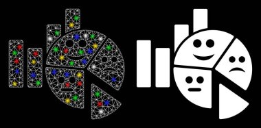 Flare Ağı Duygu Grafikleri Simgesi Işıklı Simge