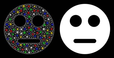 Parlak Ağlı Karkas Tarafsız Gülen Simge Benekli