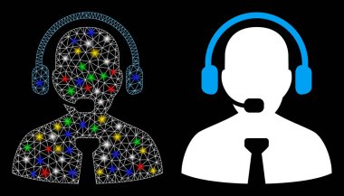 Flare Benekli Ağ Kabartma Desteği Yöneticisi Simgesi