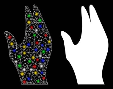 İşaret Fişeği Leke Benekli El Simgesini İşaretle