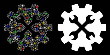 Fişek Kablosu Çerçeve Aletleri Benekli Simge