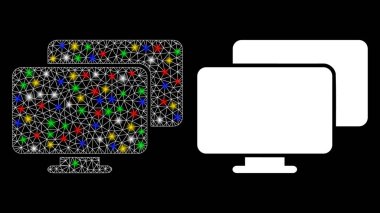 Fişek Kablosu Çerçeve Bilgisayarları Benekli Simge