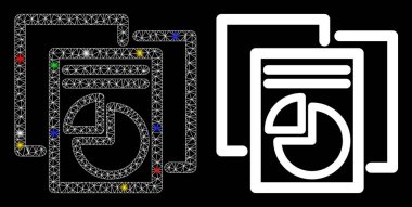 Fişek Ağı 2d İstatistiksel Benekli Simge