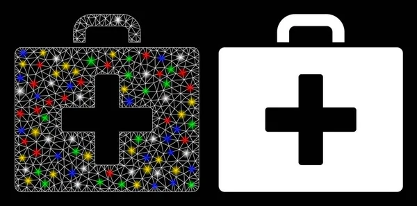 Fişek Kablosu Çerçevesi İlk Yardım Torbası Benekli Simge