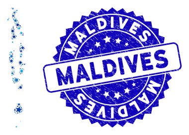 Mavi Yıldız Maldivler Harita Bileşimi ve Tehlike Damgası