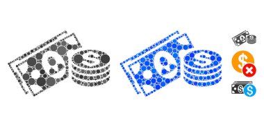 Para Nakit Bileşimi Çember Noktaları Simgesi