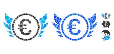 Euro Angel Yatırım Kompozisyon Simgesi Yuvarlak Noktalar