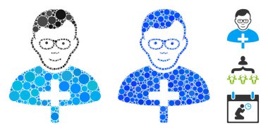 Yuvarlak Noktaların Katolik Çoban Kompozisyon Simgesi